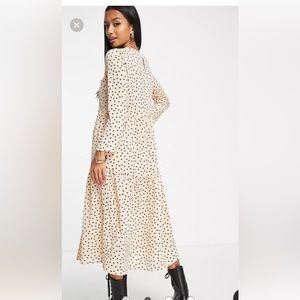 ASOS NWOT long sleeve tiered midi dress. size 6p